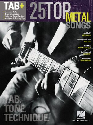 cover image of 25 Top Metal Songs--Tab. Tone. Technique. (Songbook)